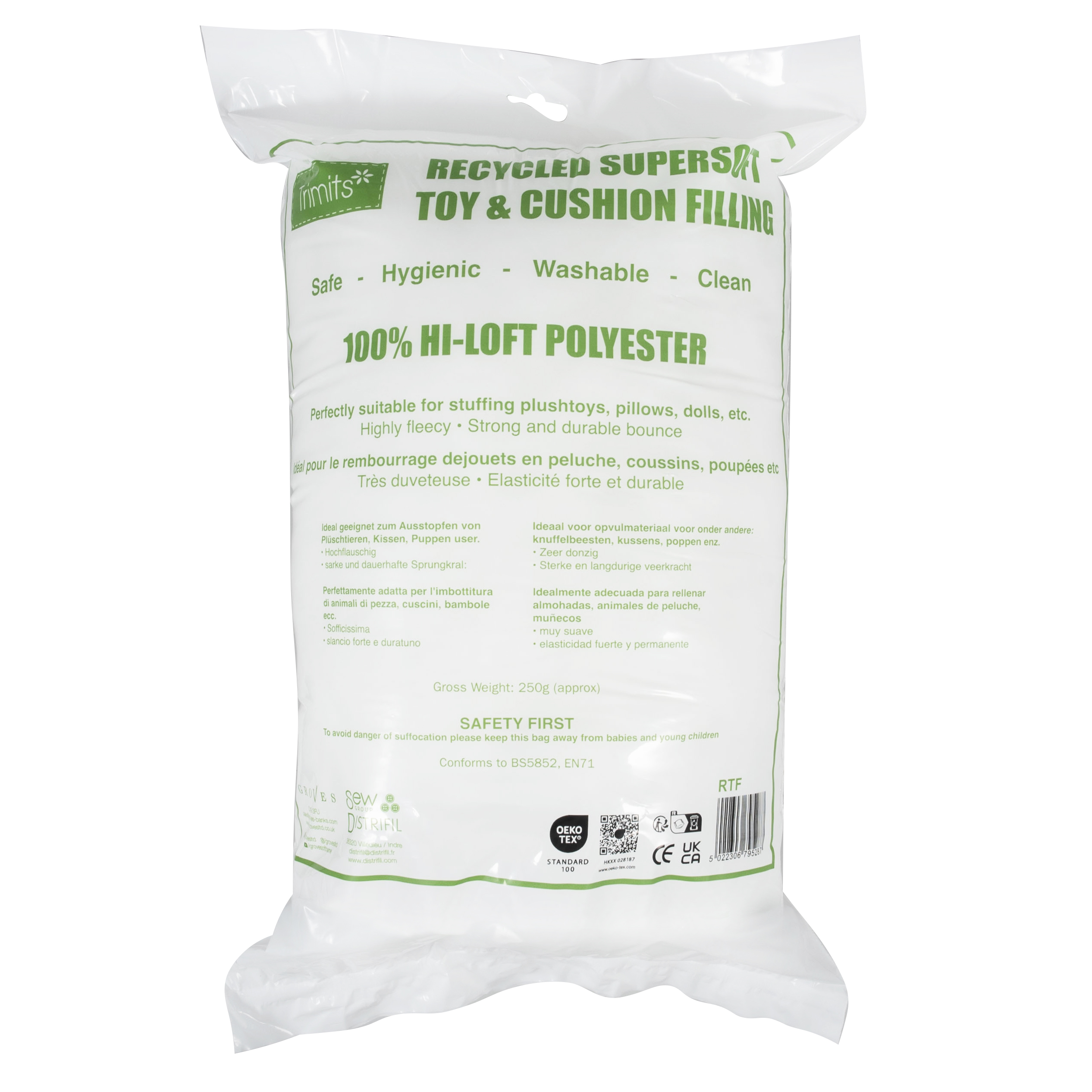 Toy Filling/Stuffing: Recycled