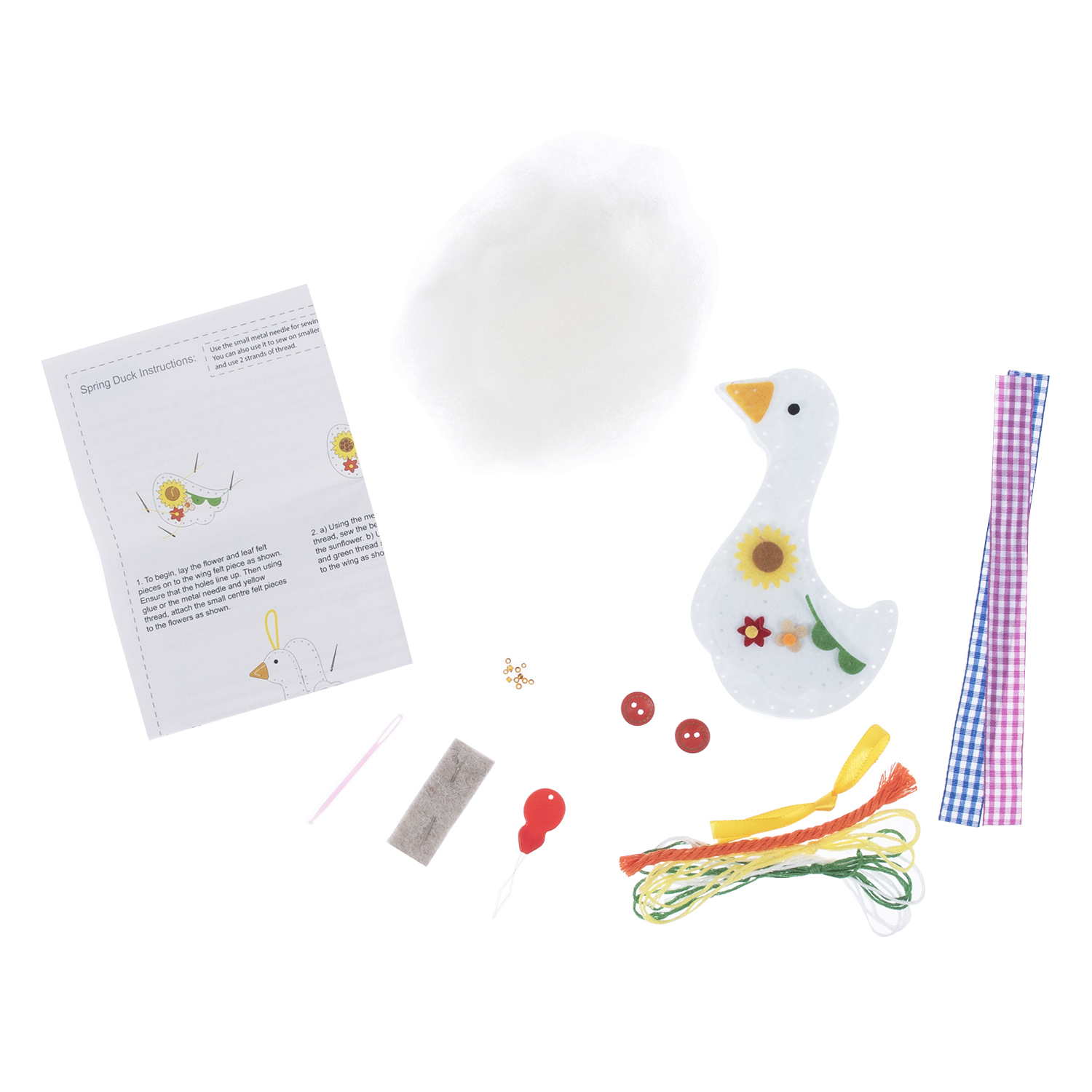 Felt Decoration Kit: Spring Duck - Image 3