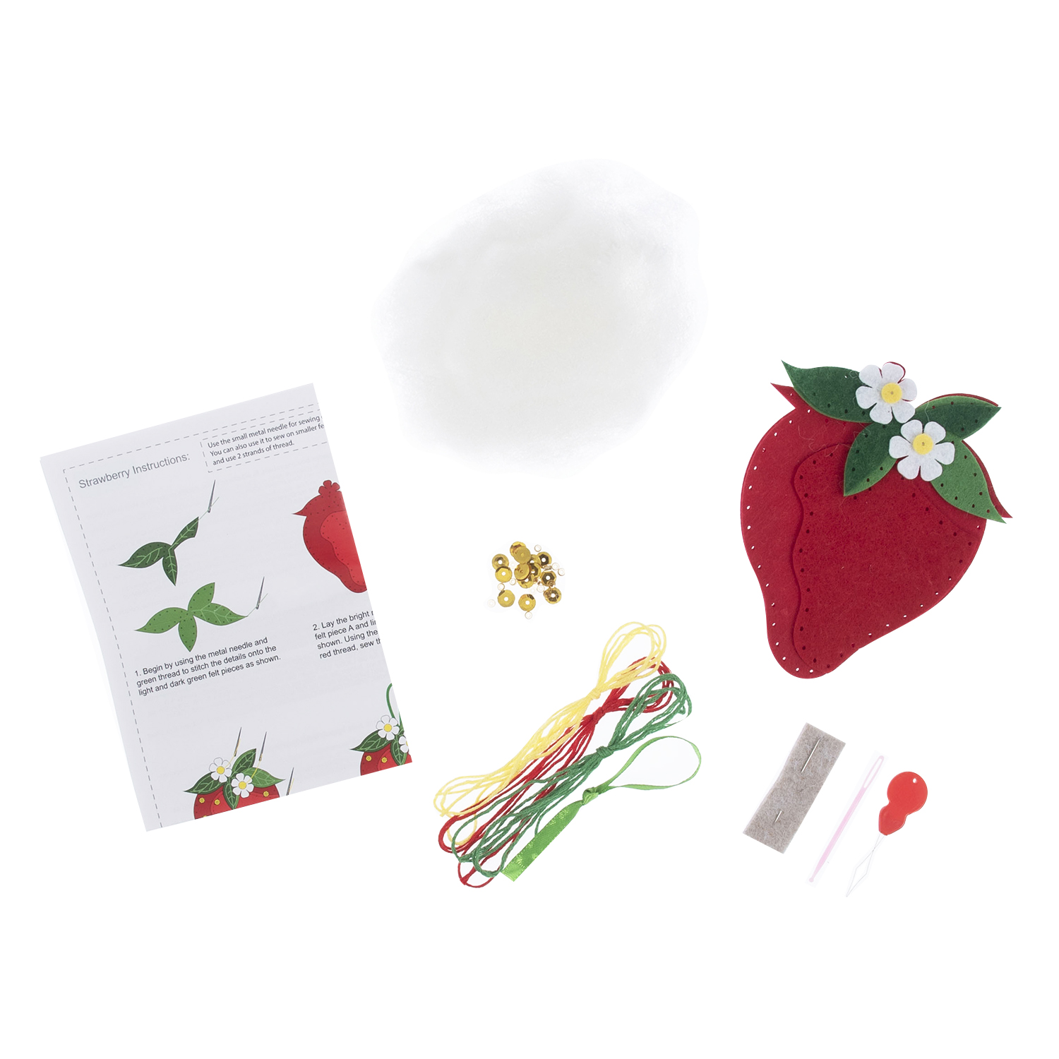 Felt Decoration Kit: Strawberry - Image 2