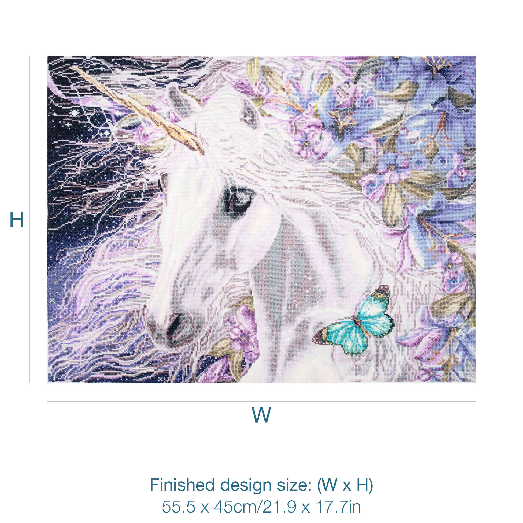 Counted Cross Stitch Kit: Extra Large: Unicorn - Image 4