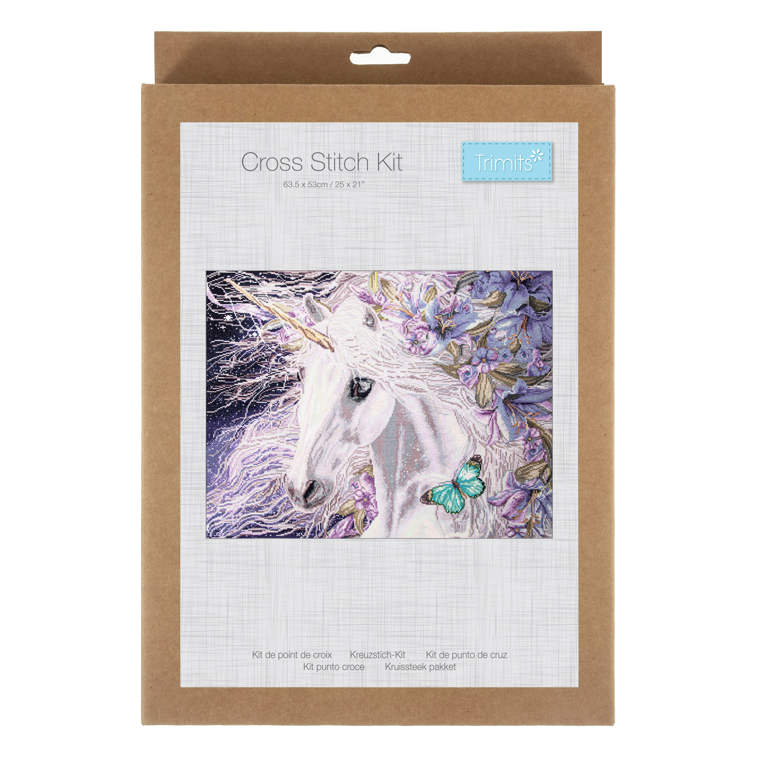 Counted Cross Stitch Kit: Extra Large: Unicorn