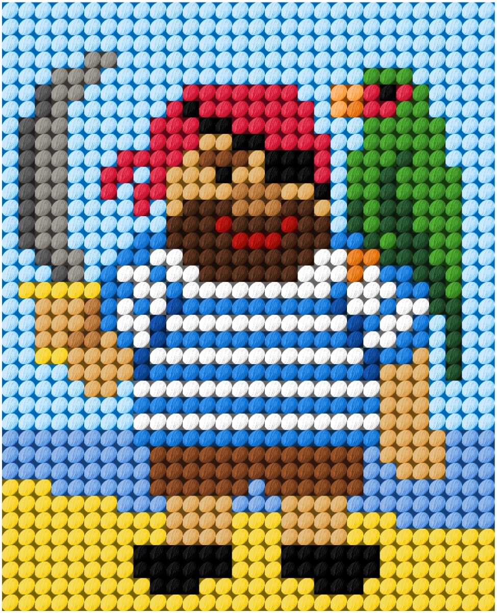Needlepoint Kit: My First Embroidery: Pirate - Image 2