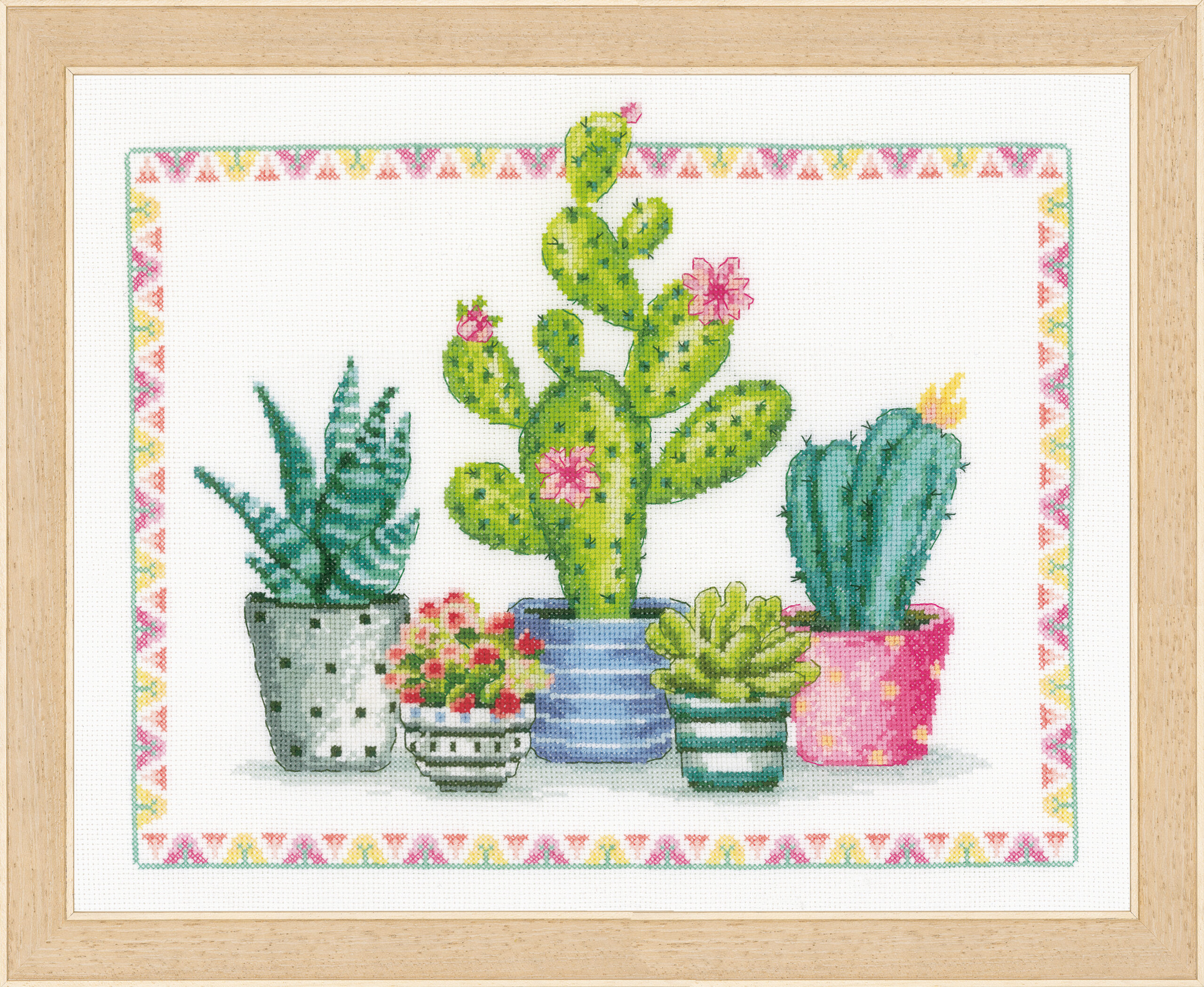 Counted Cross Stitch Kit: A Plant Corner