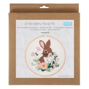 Embroidery Kit with Hoop: Rabbit