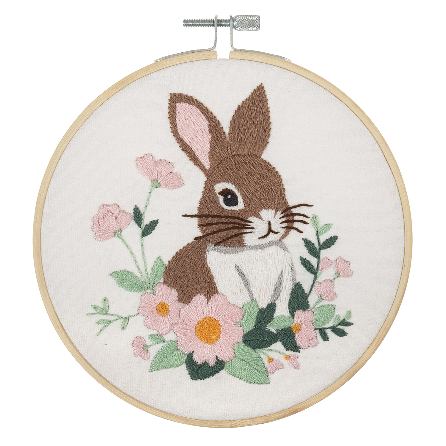 Embroidery Kit with Hoop: Rabbit - Image 3
