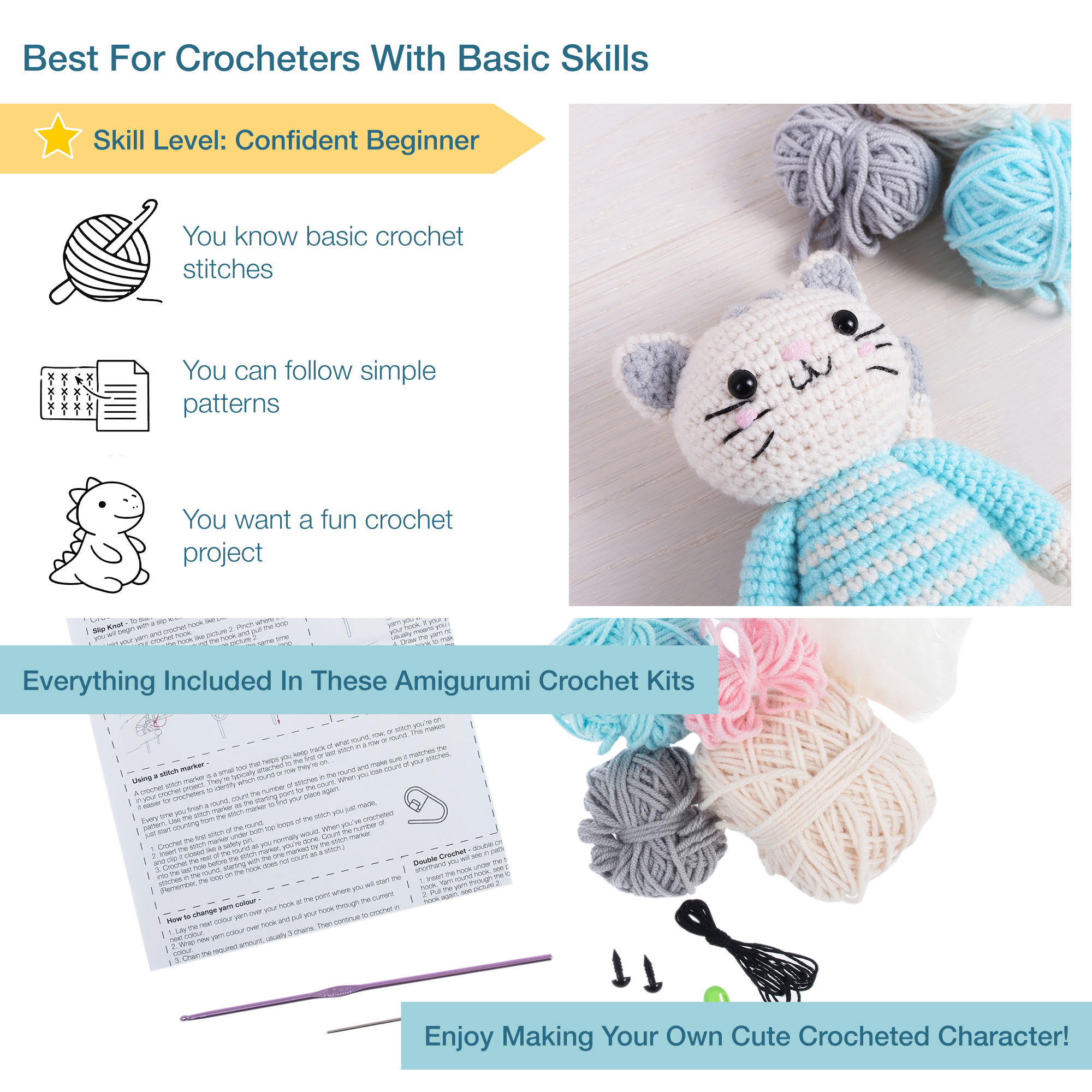 Crochet Kit: Amigurumi: Cat - Image 4