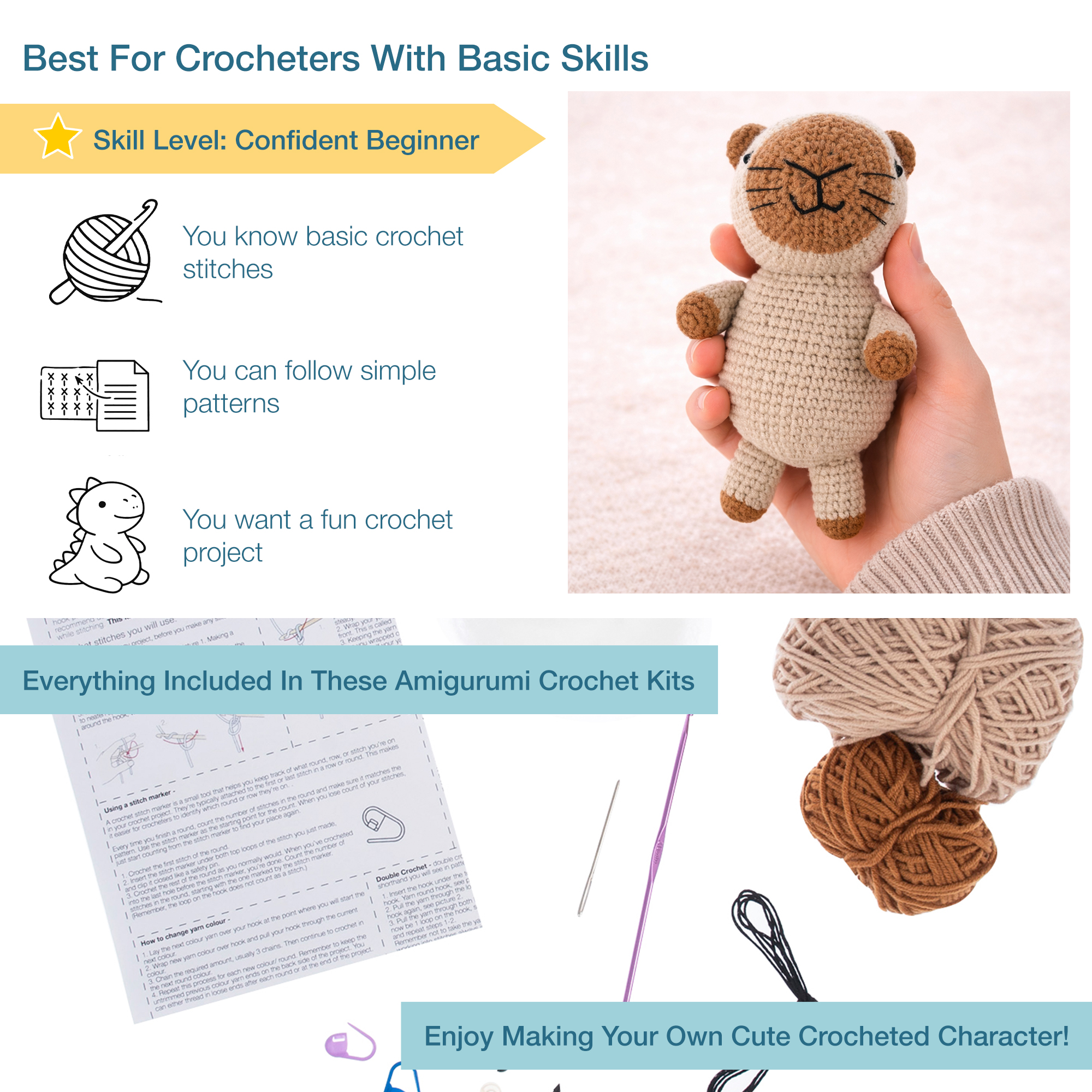 Crochet Kit: Amigurumi: Capybara - Image 4