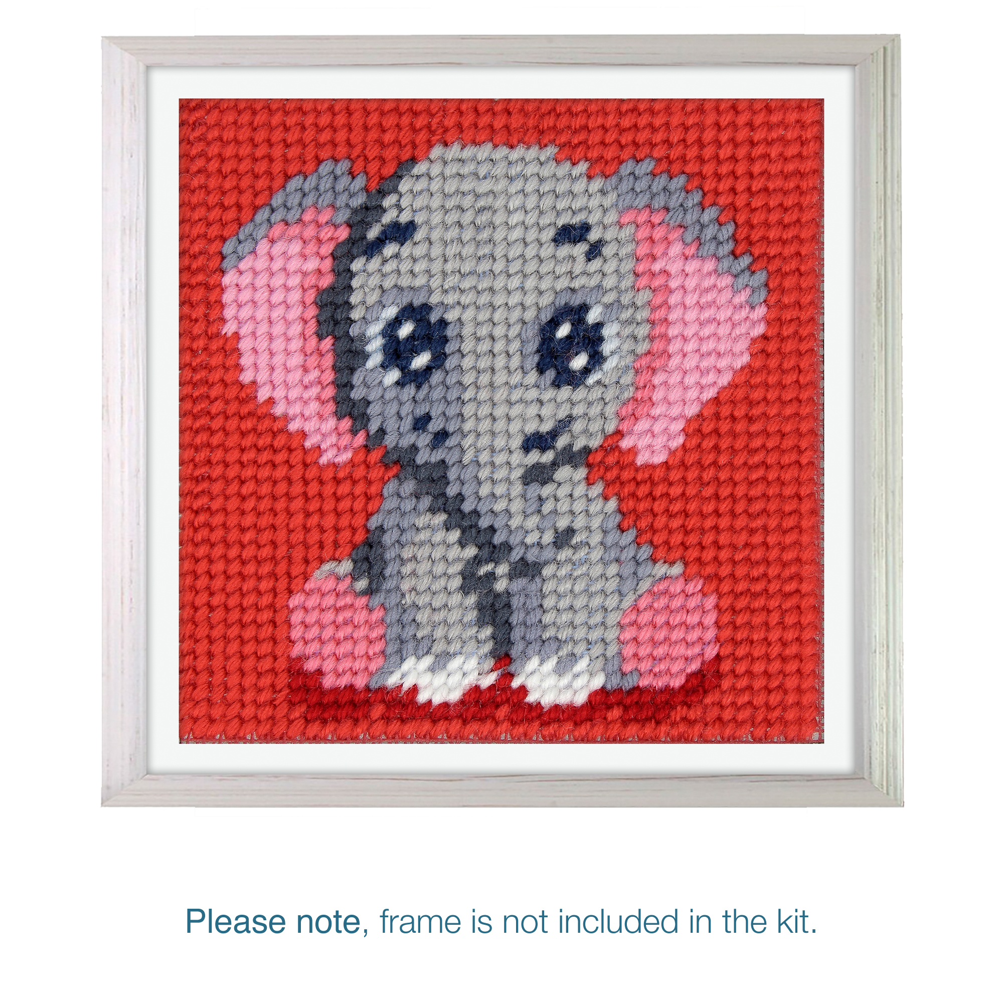 Half Stitch/Tapestry Kit: Children's: Elephant - Image 4