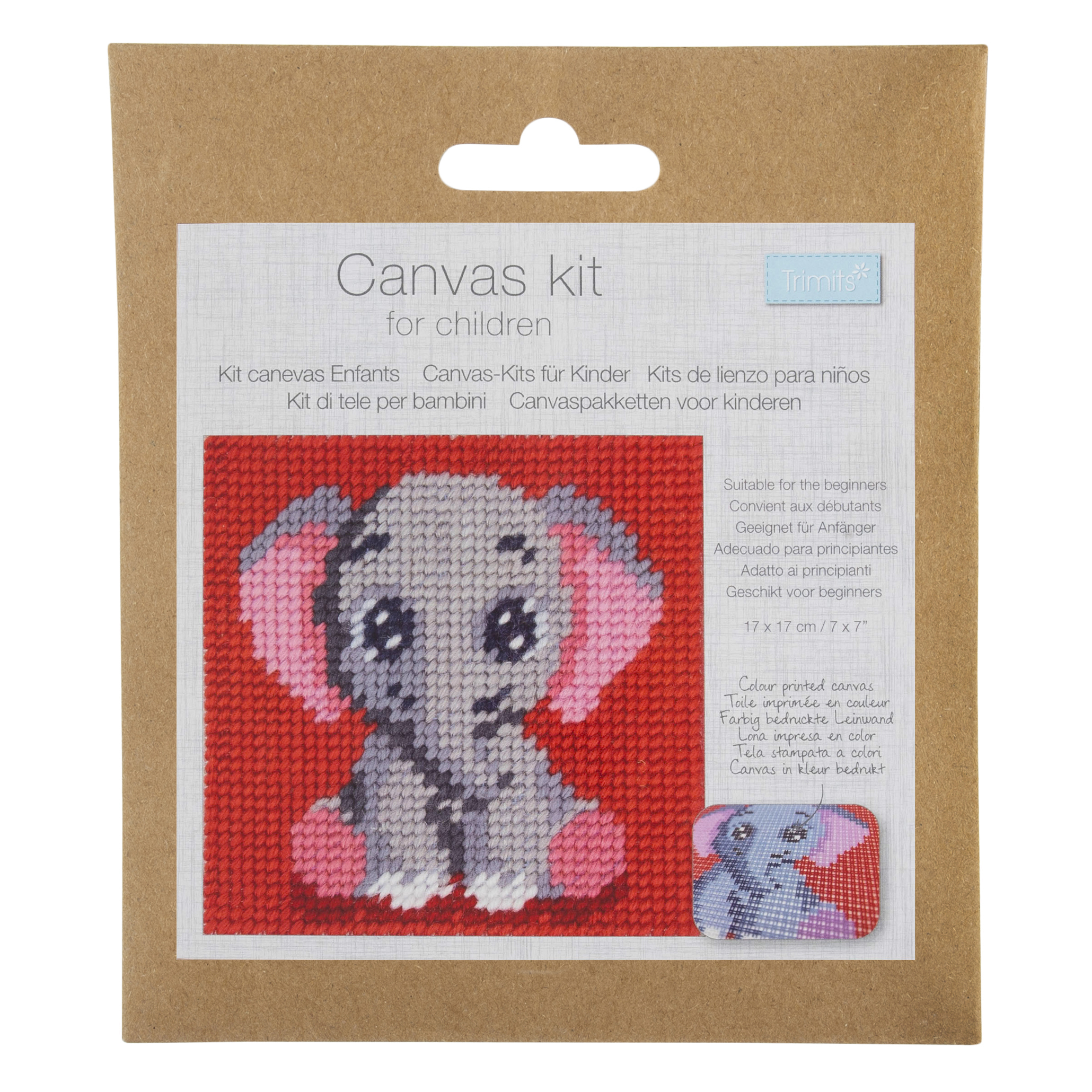 Half Stitch/Tapestry Kit: Children's: Elephant