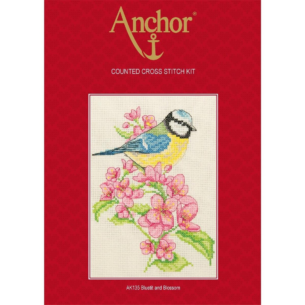 Counted Cross Stitch Kit: Bluetit and Blossom