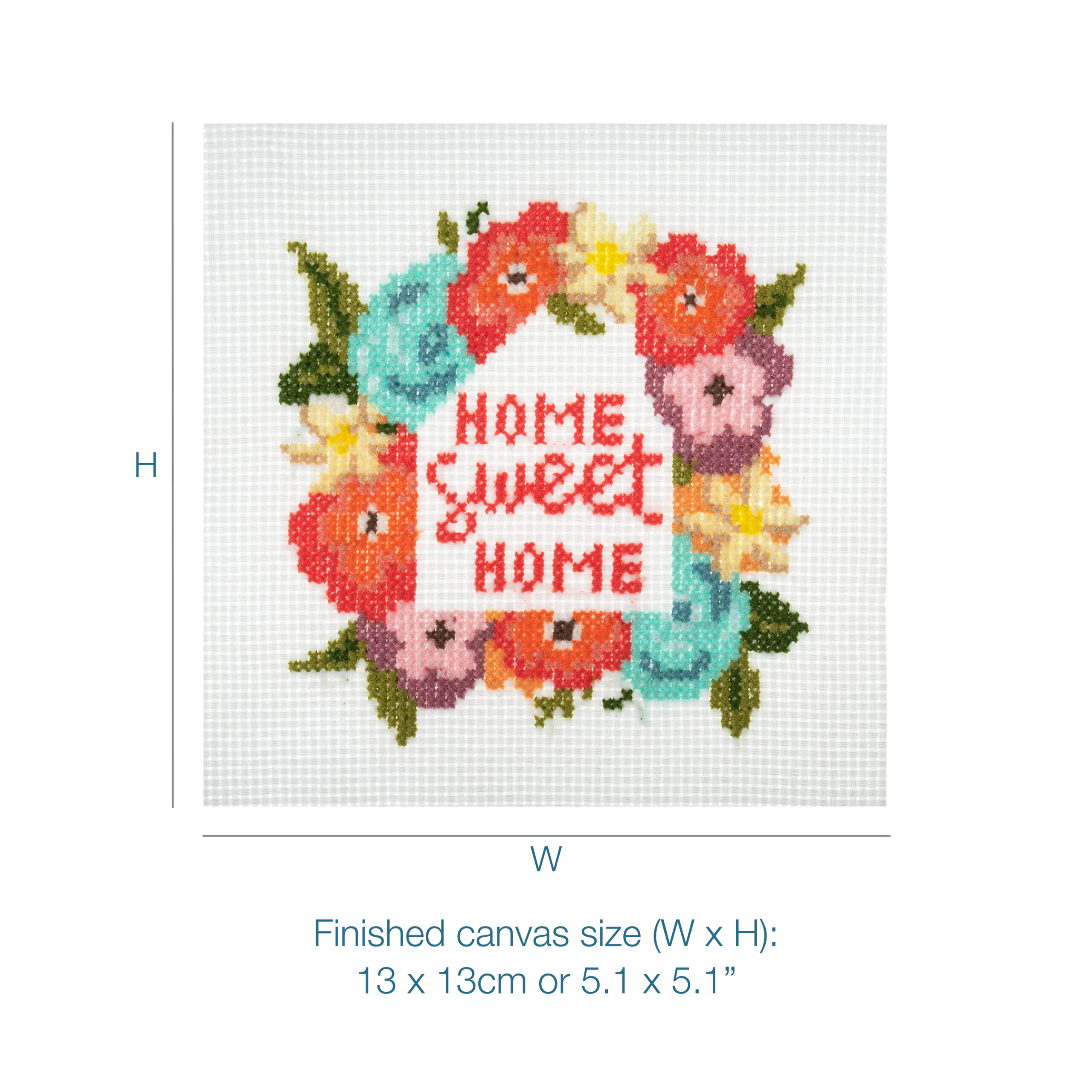 Counted Cross Stitch Kit: Mini: Home Sweet Home - Image 4