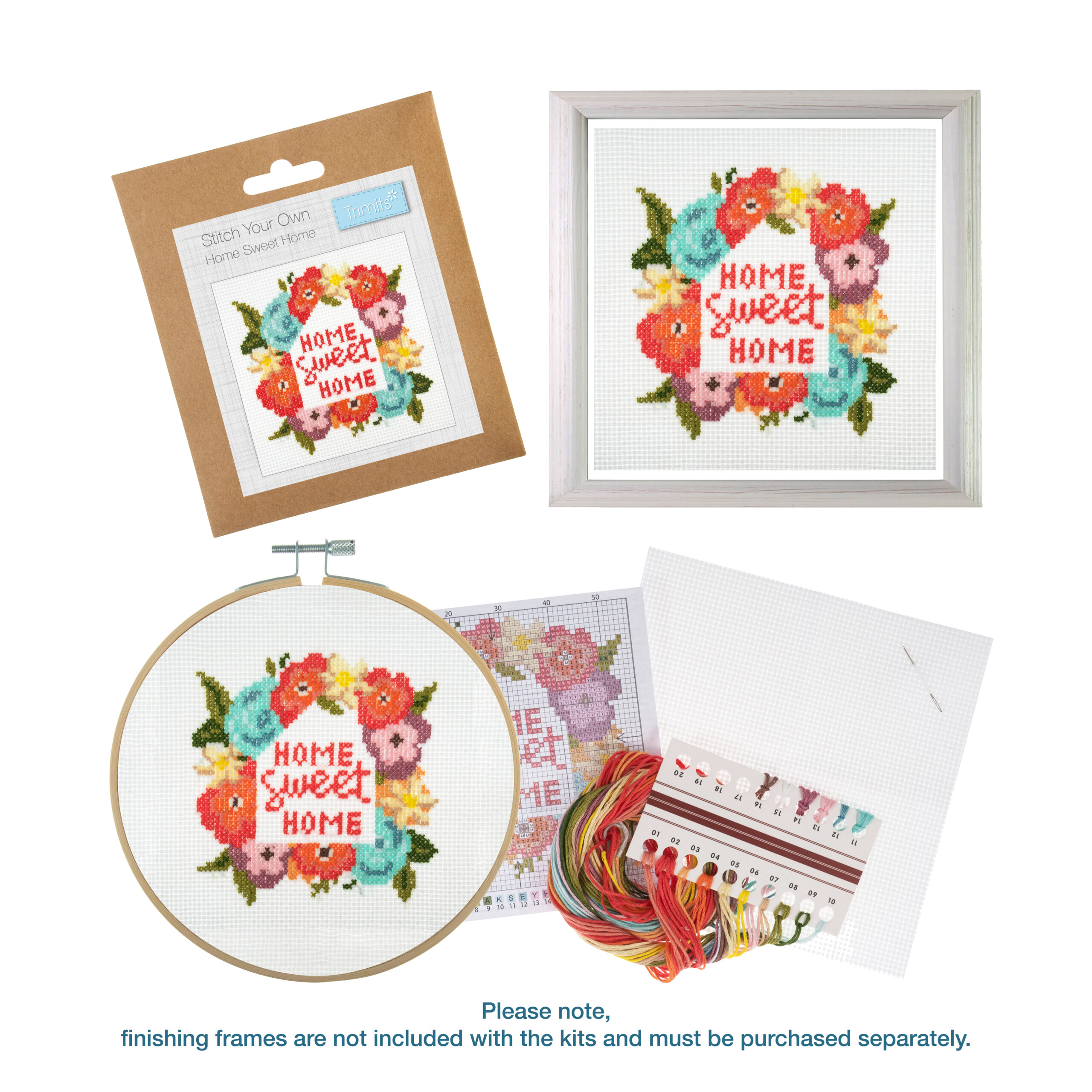Counted Cross Stitch Kit: Mini: Home Sweet Home - Image 3