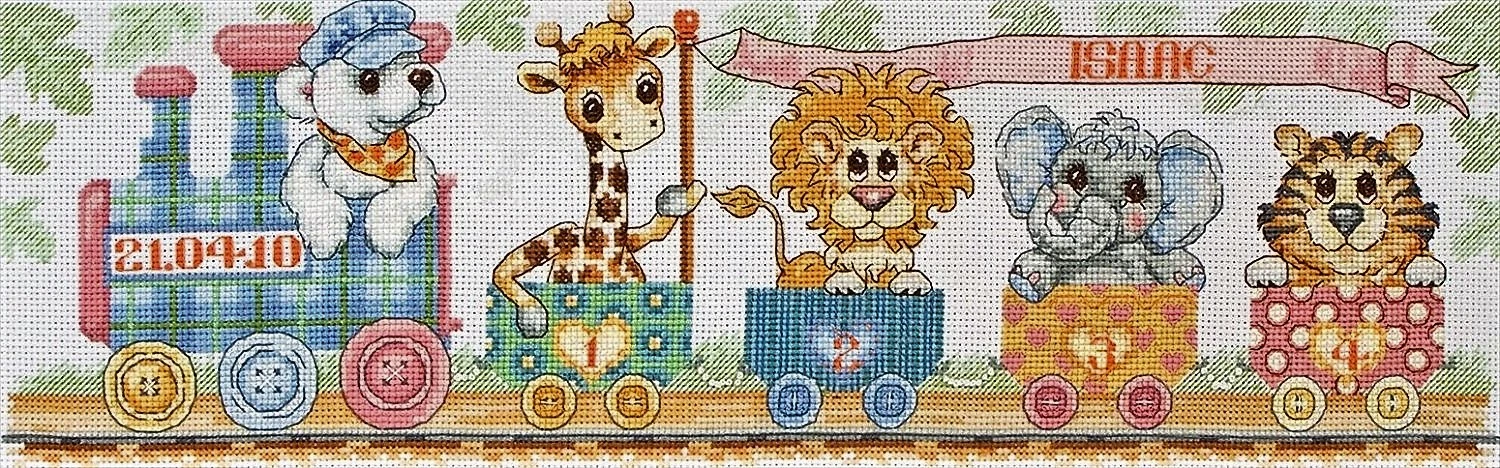 Anchor Cross Stitch Kit - Train Birth Sampler