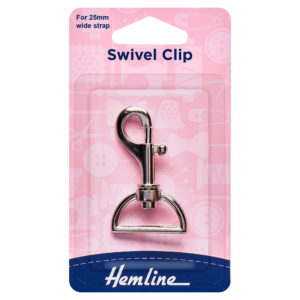 Swivel Clip: 25mm: Nickel