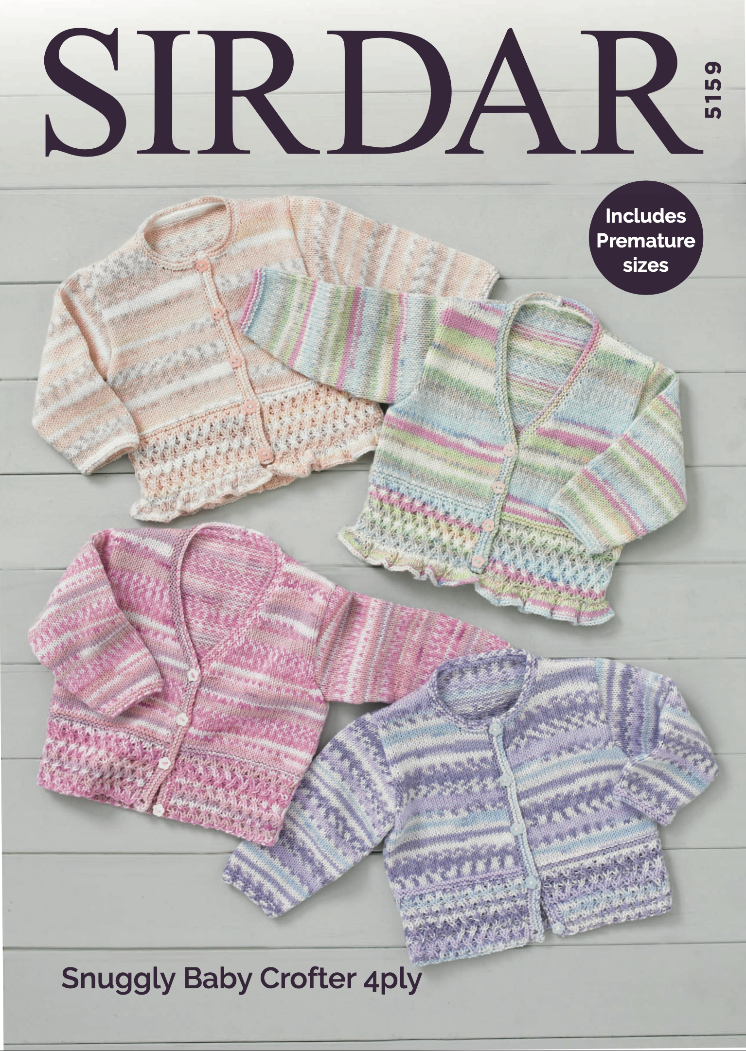 Cardigans In Sirdar Snuggly Baby Crofter 4 Ply