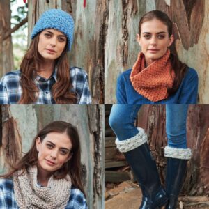 Woman's Accessories in Hayfield Chunky Tweed