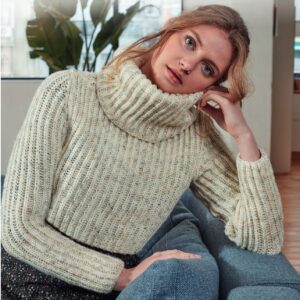 Cropped Sweater in Hayfield Bonus DK