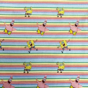 Sponge Bob Rainbow Stripe Cotton
