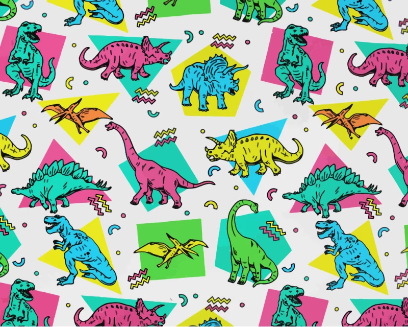Little Johnny Digital Cotton Dinosaurs