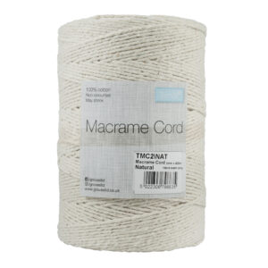 Macramé Cord: Cotton: 400m x 2mm: 0.5kg: Natural