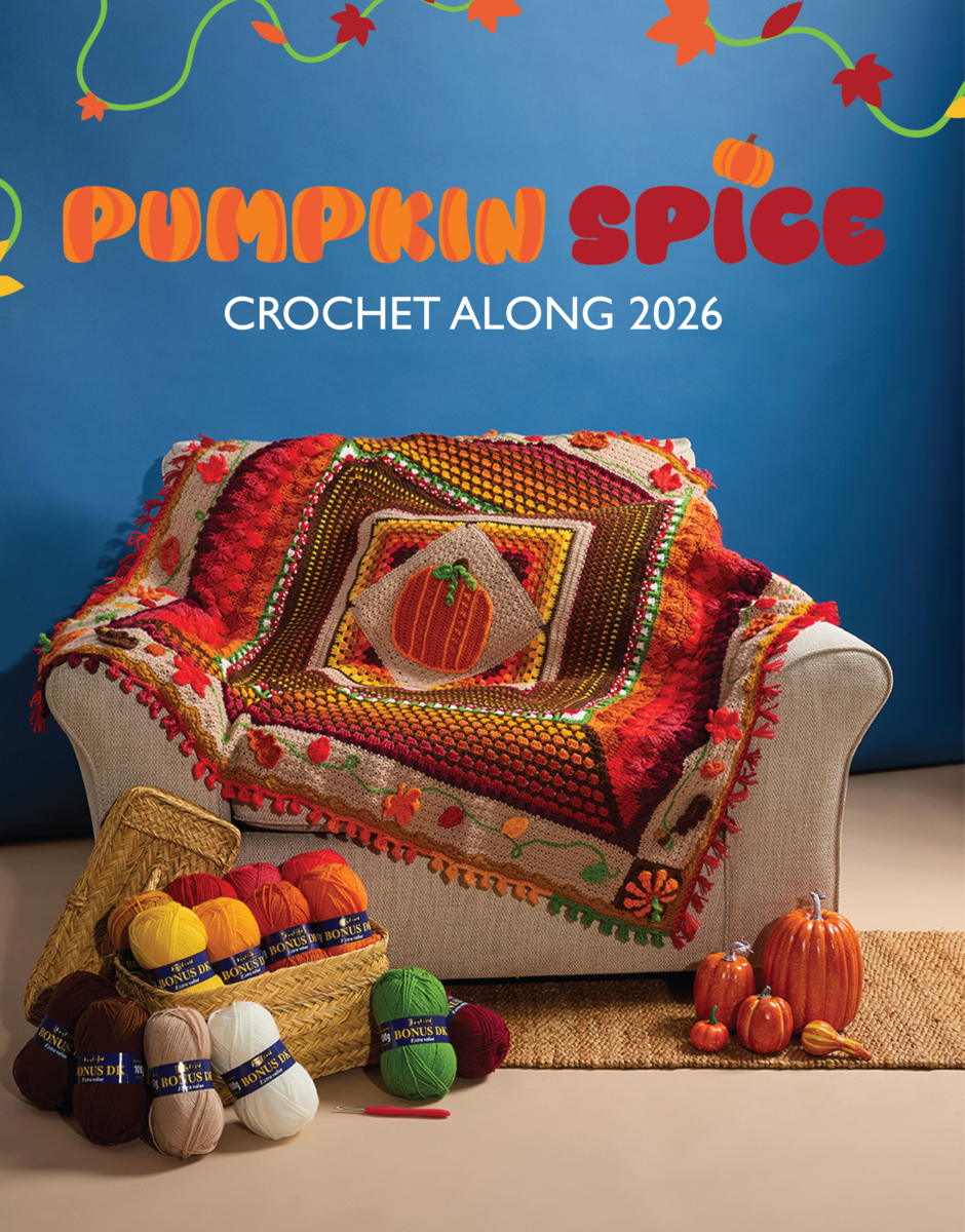 Pumpkin Spice CAL Blanket Crochet Along - Official Yarn Pack