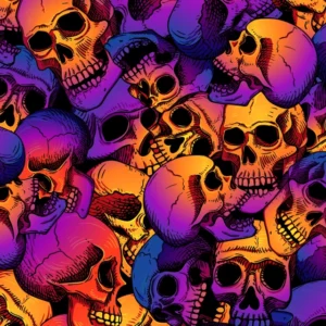 Digital Cotton Skulls