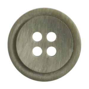 Buttons: Rimmed: 15mm: Khaki
