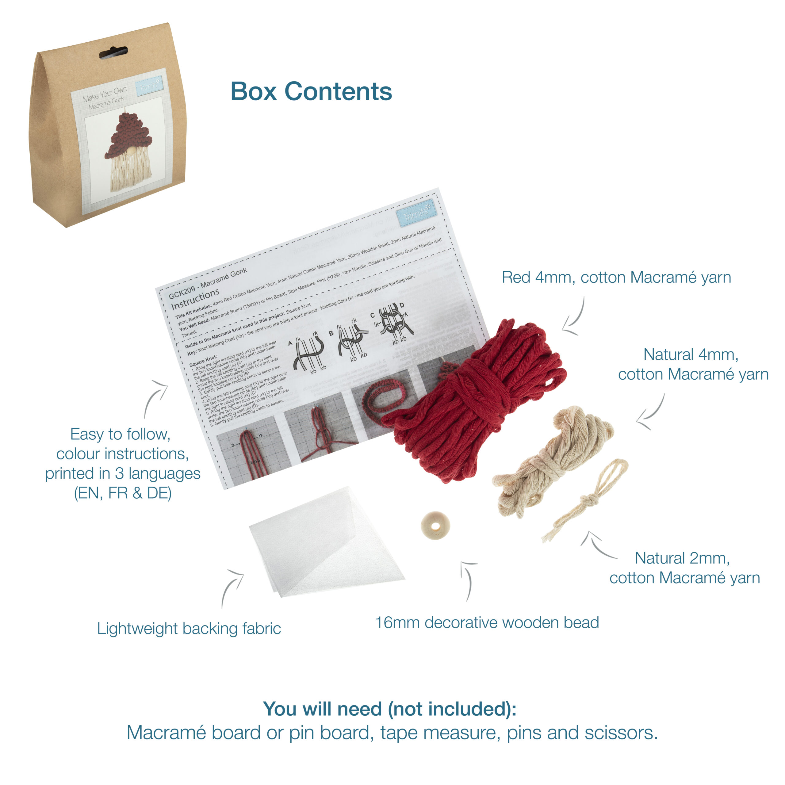 Macramé Kit: Gonk - Image 4