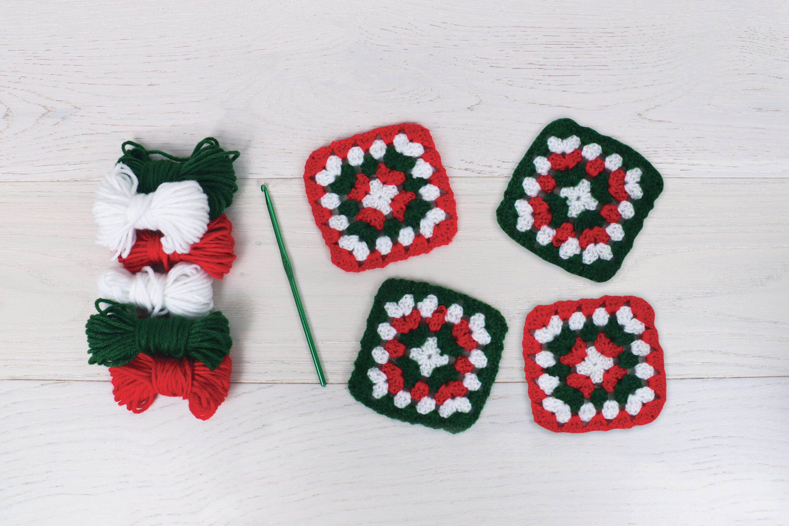 Crochet Kit: My First: Granny Squares: Festive Colours - Image 2