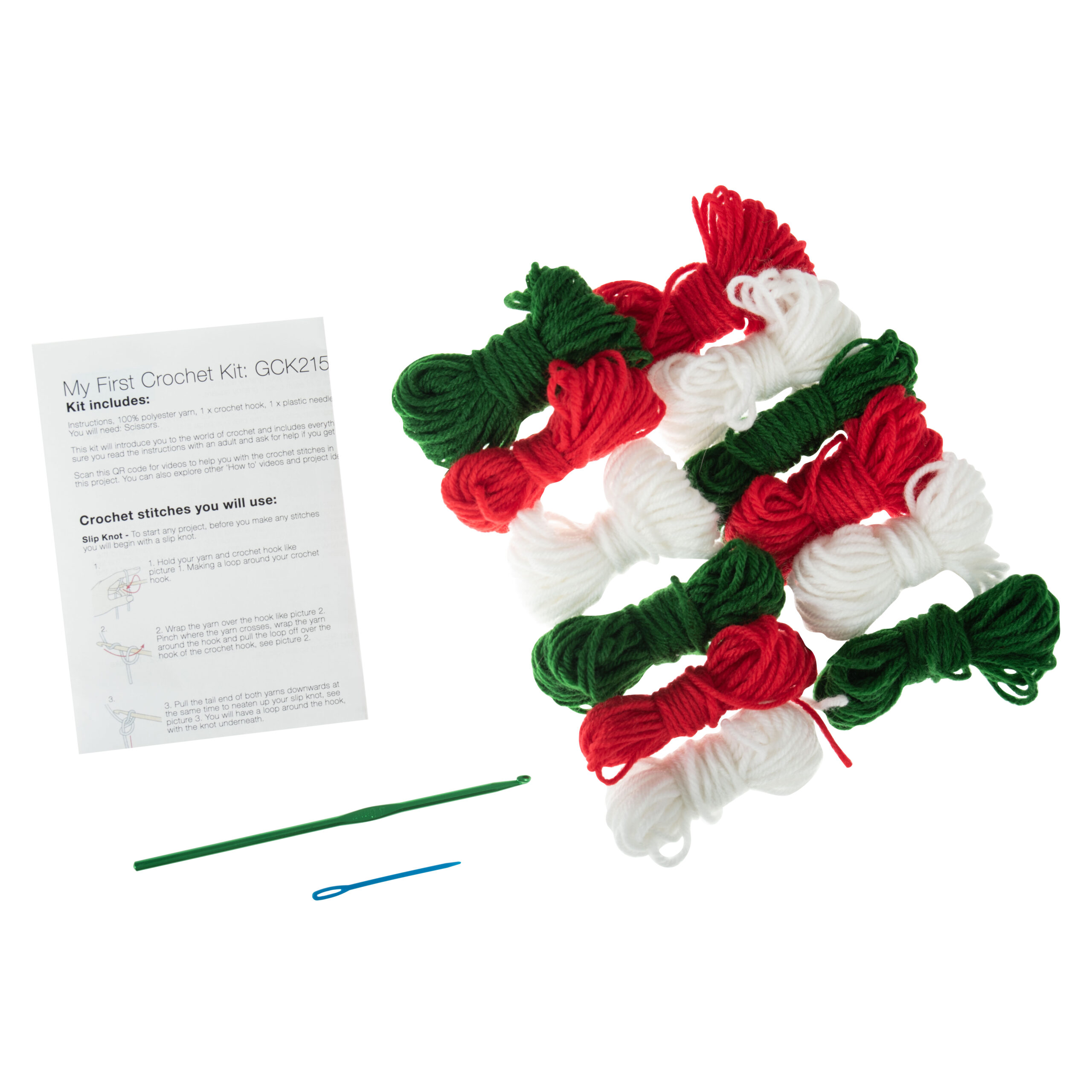 Crochet Kit: My First: Granny Squares: Festive Colours - Image 3