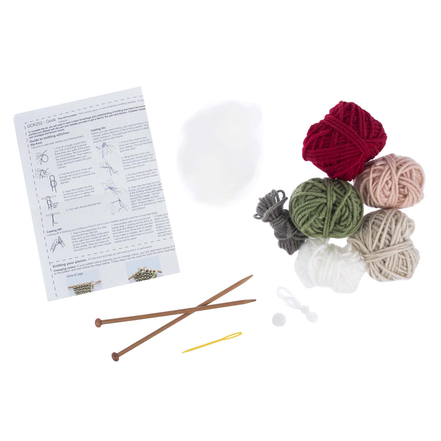 Knitting Kit: Character: Christmas: Gonk - Image 2