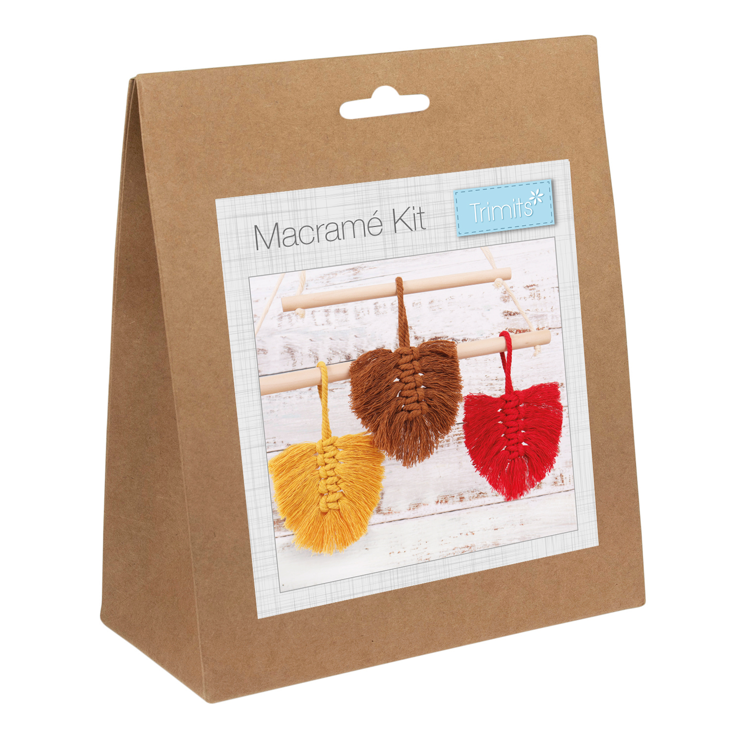 Macramé Kit: Autumn Leaves: 3 Pieces