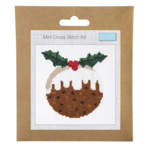 Counted Cross Stitch Kit: Christmas Pudding