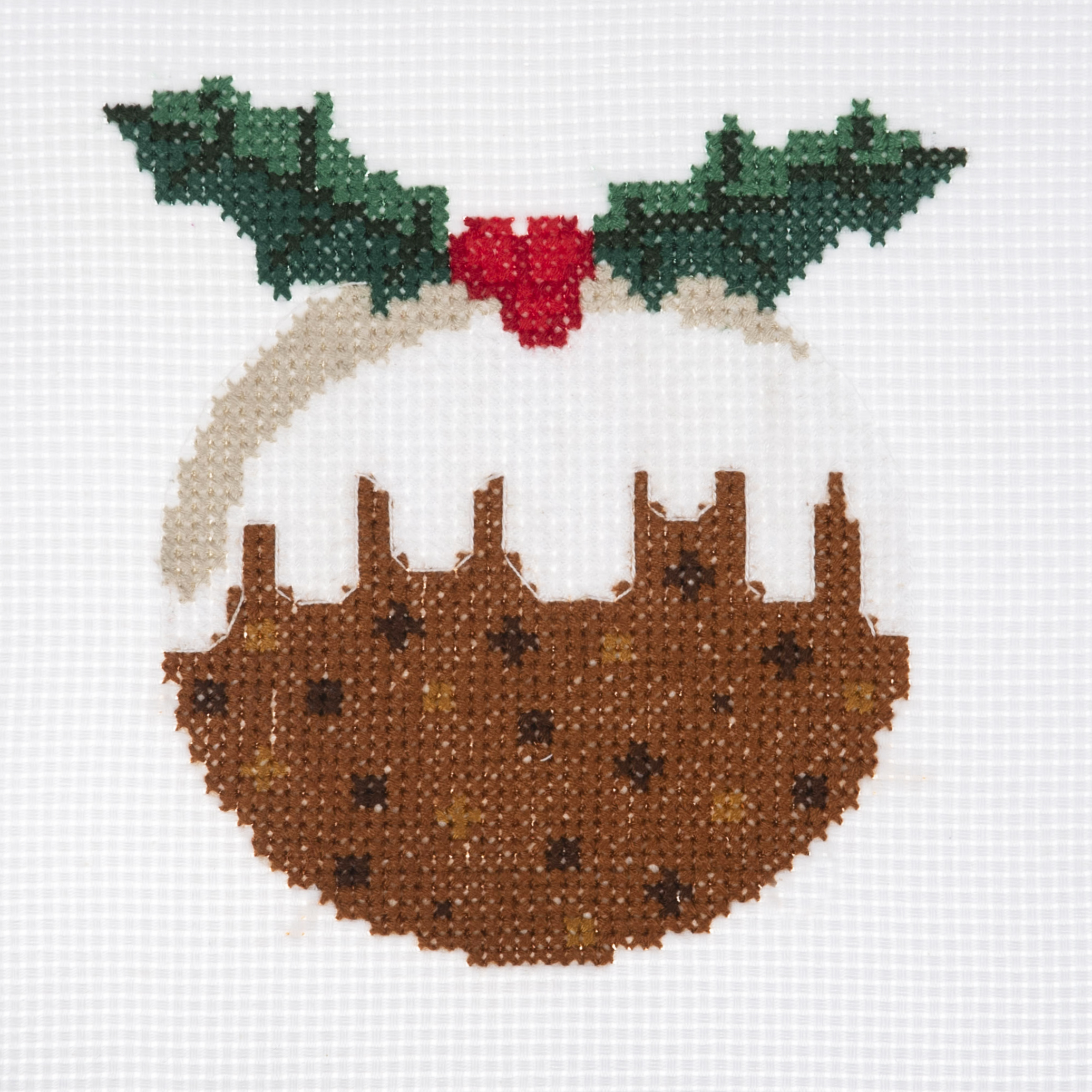 Counted Cross Stitch Kit: Christmas Pudding - Image 2