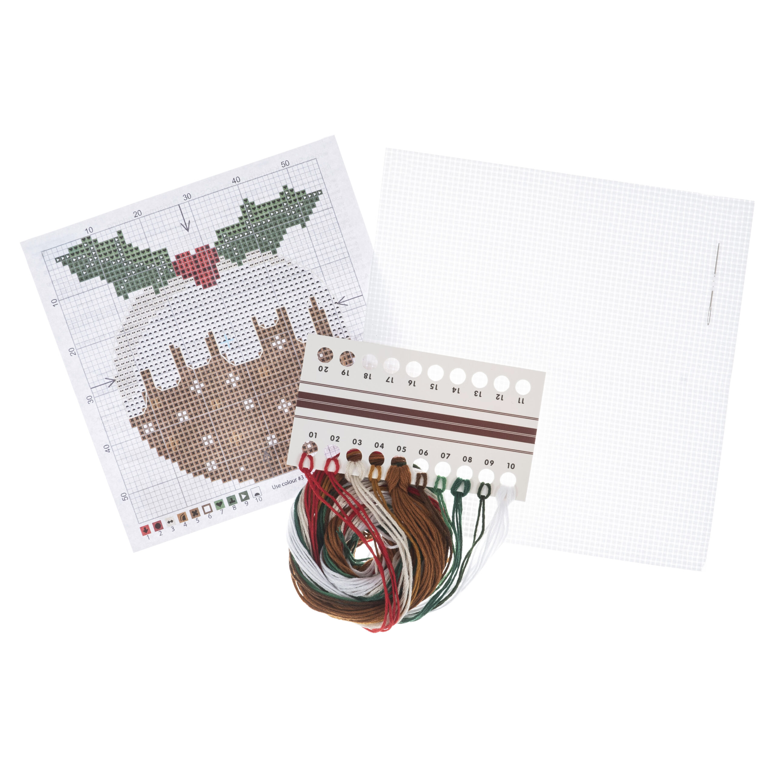 Counted Cross Stitch Kit: Christmas Pudding - Image 3