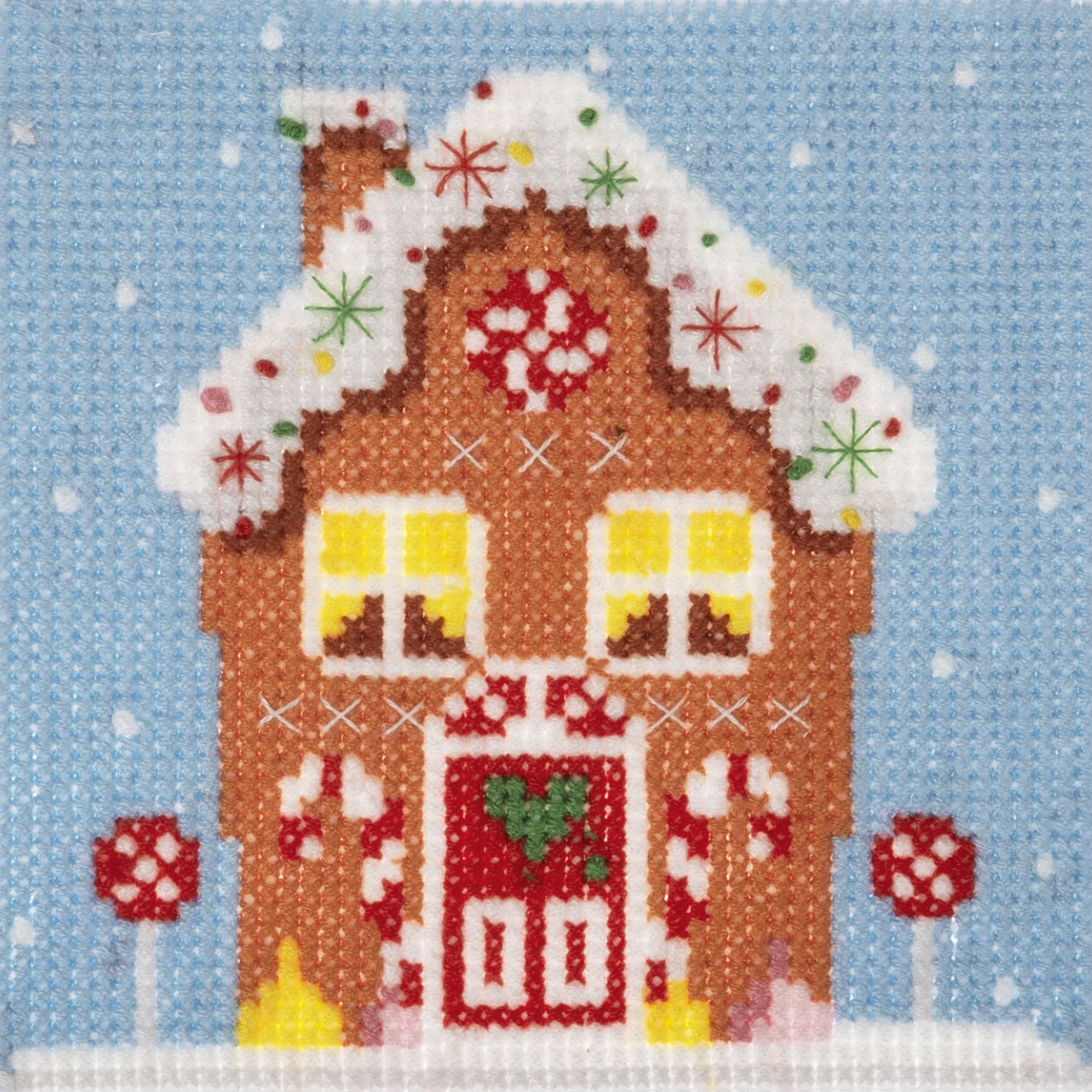 Counted Cross Stitch Kit: Gingerbread House - Image 2