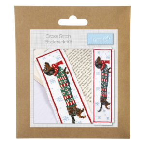 Counted Cross Stitch Kit: Bookmark: Silly Sausage