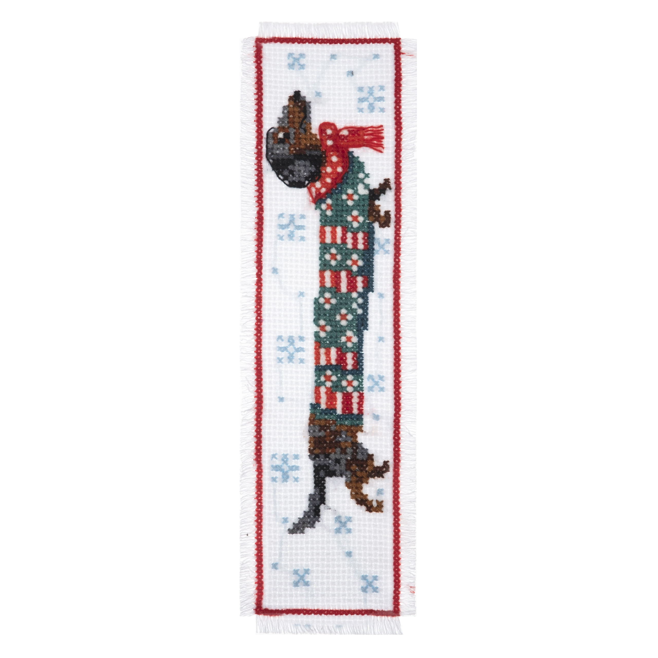 Counted Cross Stitch Kit: Bookmark: Silly Sausage - Image 4
