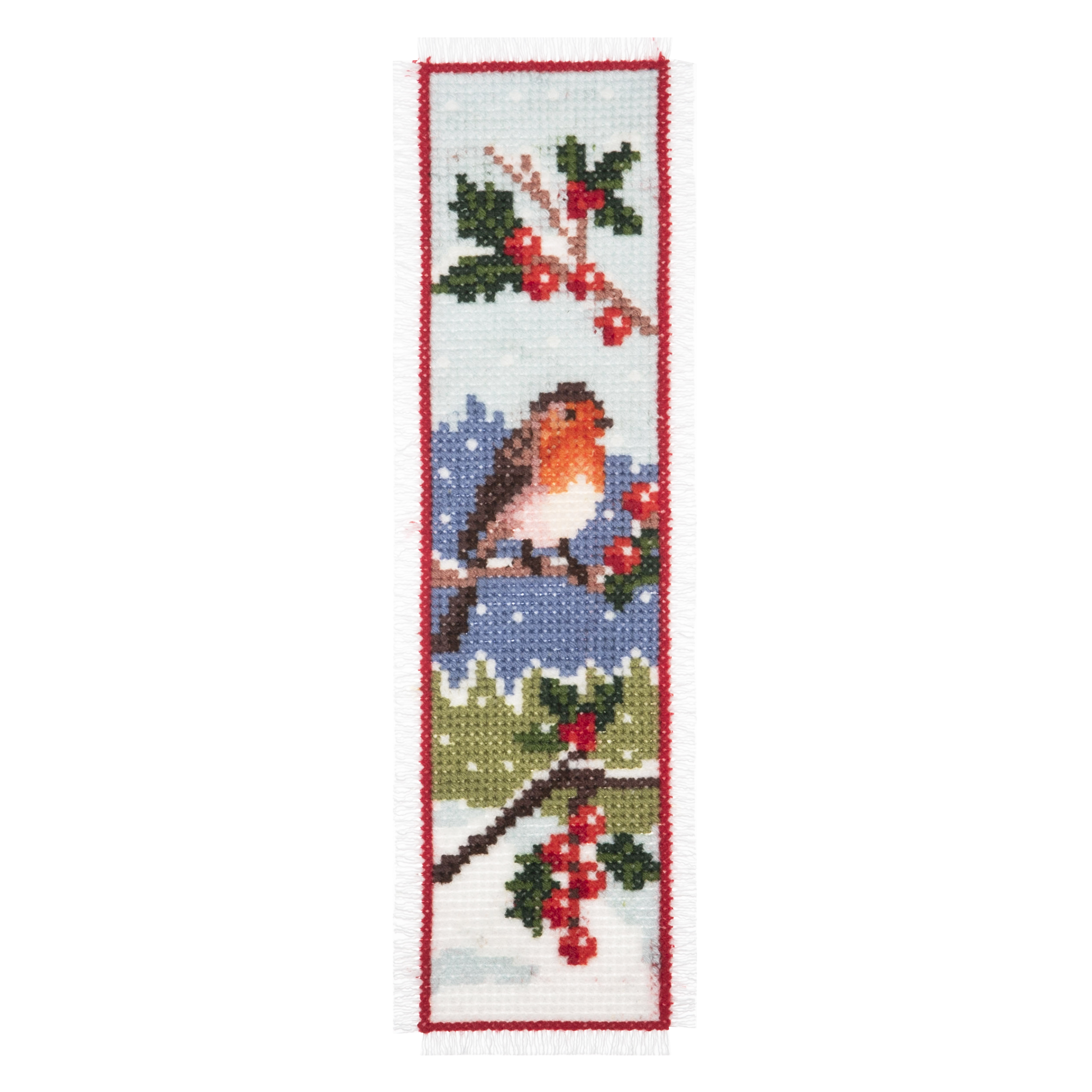 Counted Cross Stitch Kit: Bookmark: Robin - Image 4