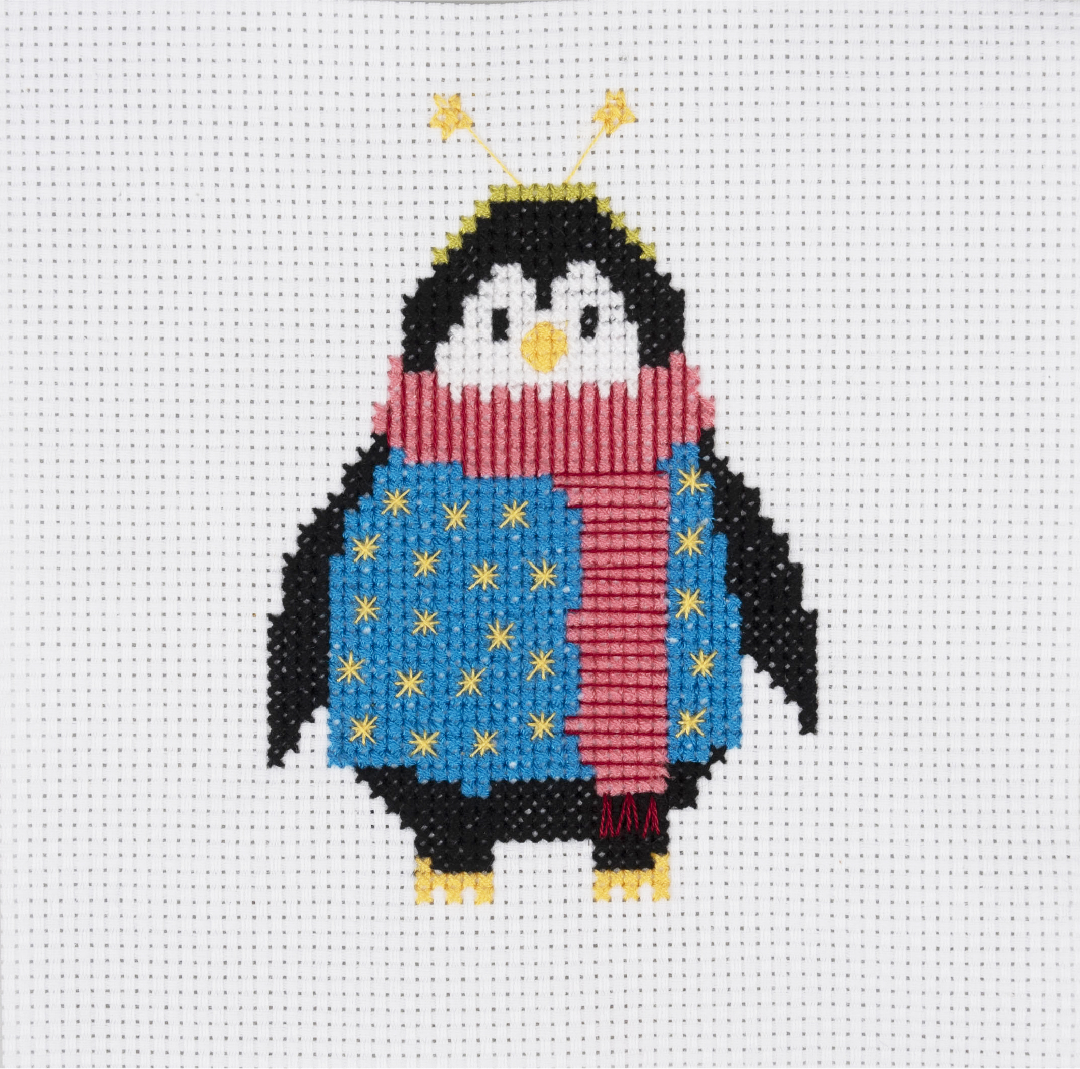Counted Cross Stitch Kit: Mini: Cosy Penguin - Image 3