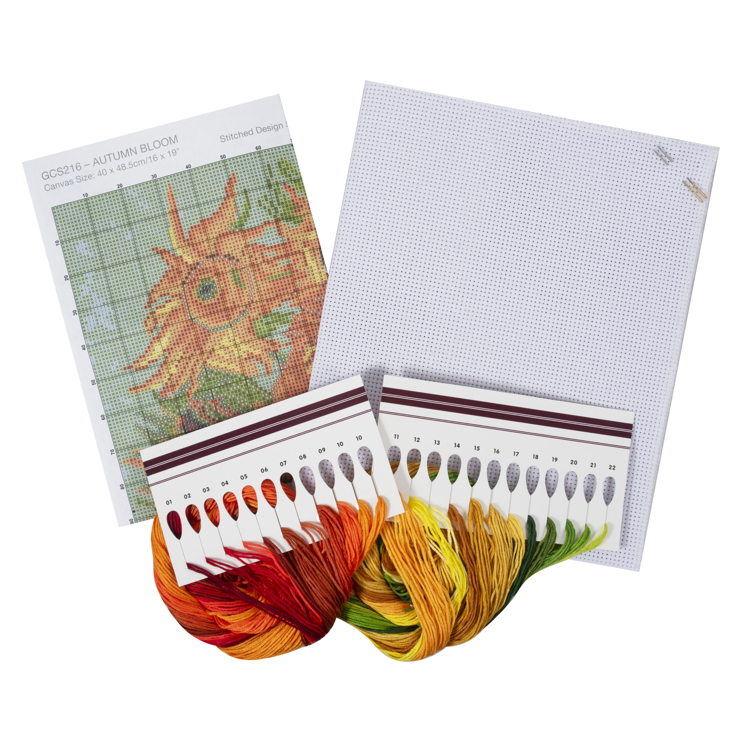 Counted Cross Stitch Kit: Large: Autumn Bloom - Image 2