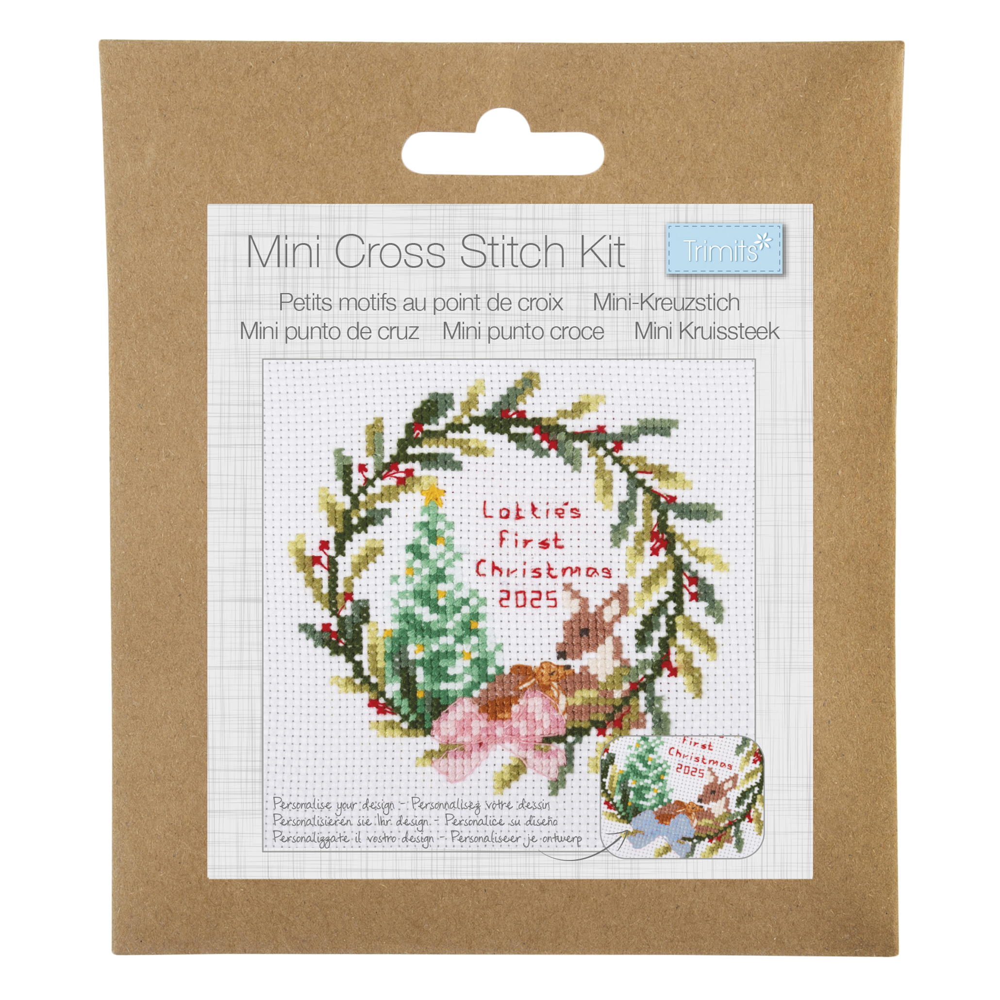 Counted Cross Stitch Kit: Baby's First Christmas
