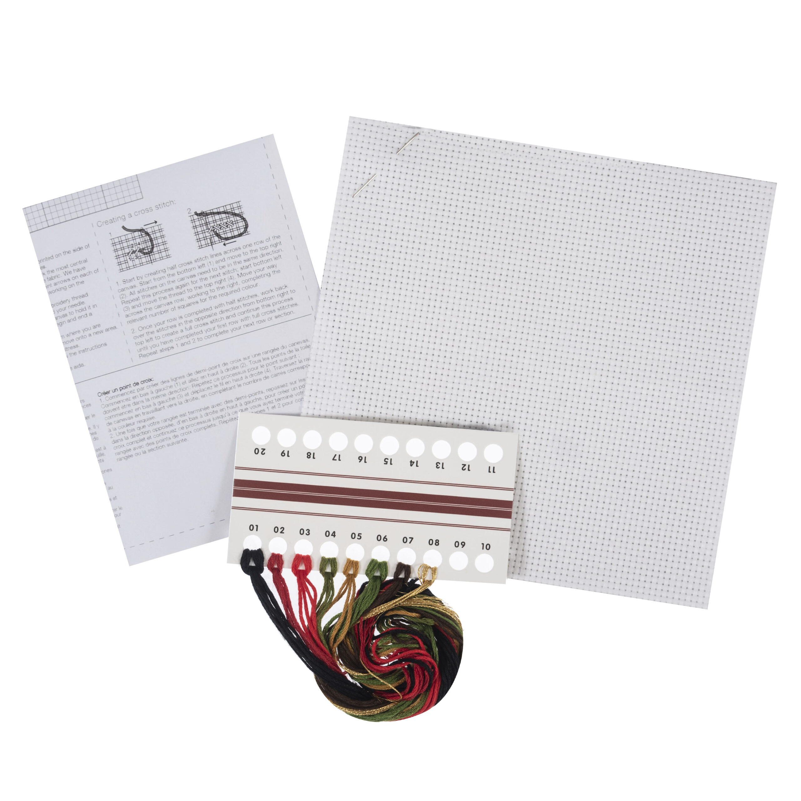 Counted Cross Stitch Kit: Mini: Christmas: Wreath - Image 3