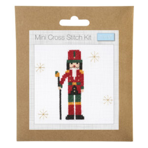 Counted Cross Stitch Kit: Mini: Christmas: Nutcracker