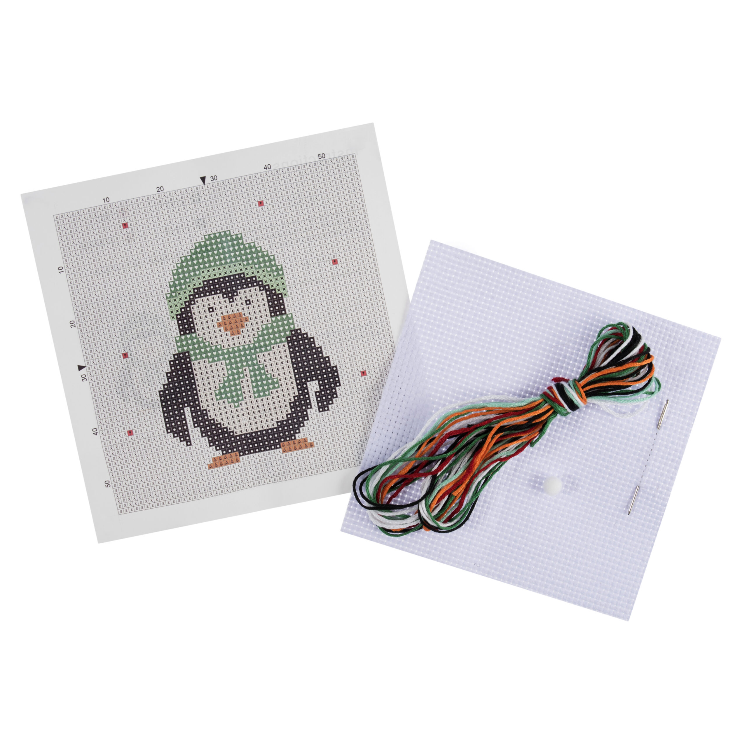 Counted Cross Stitch Kit: Mini: Christmas: Penguin - Image 2