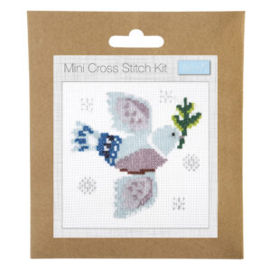 Counted Cross Stitch Kit: Mini: Christmas: Scandi Dove