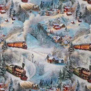 Digital Cotton Train Scene