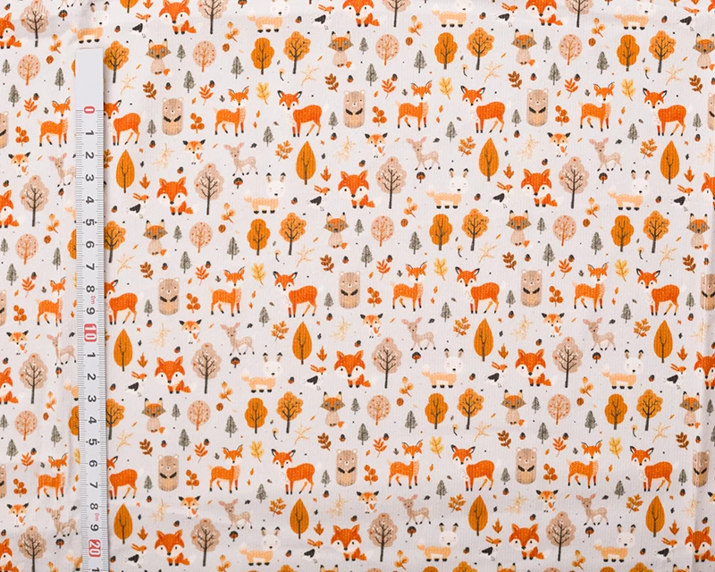 Little Johnny Digital Needlecord Foxes