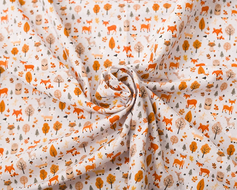 Little Johnny Digital Needlecord Foxes - Image 2