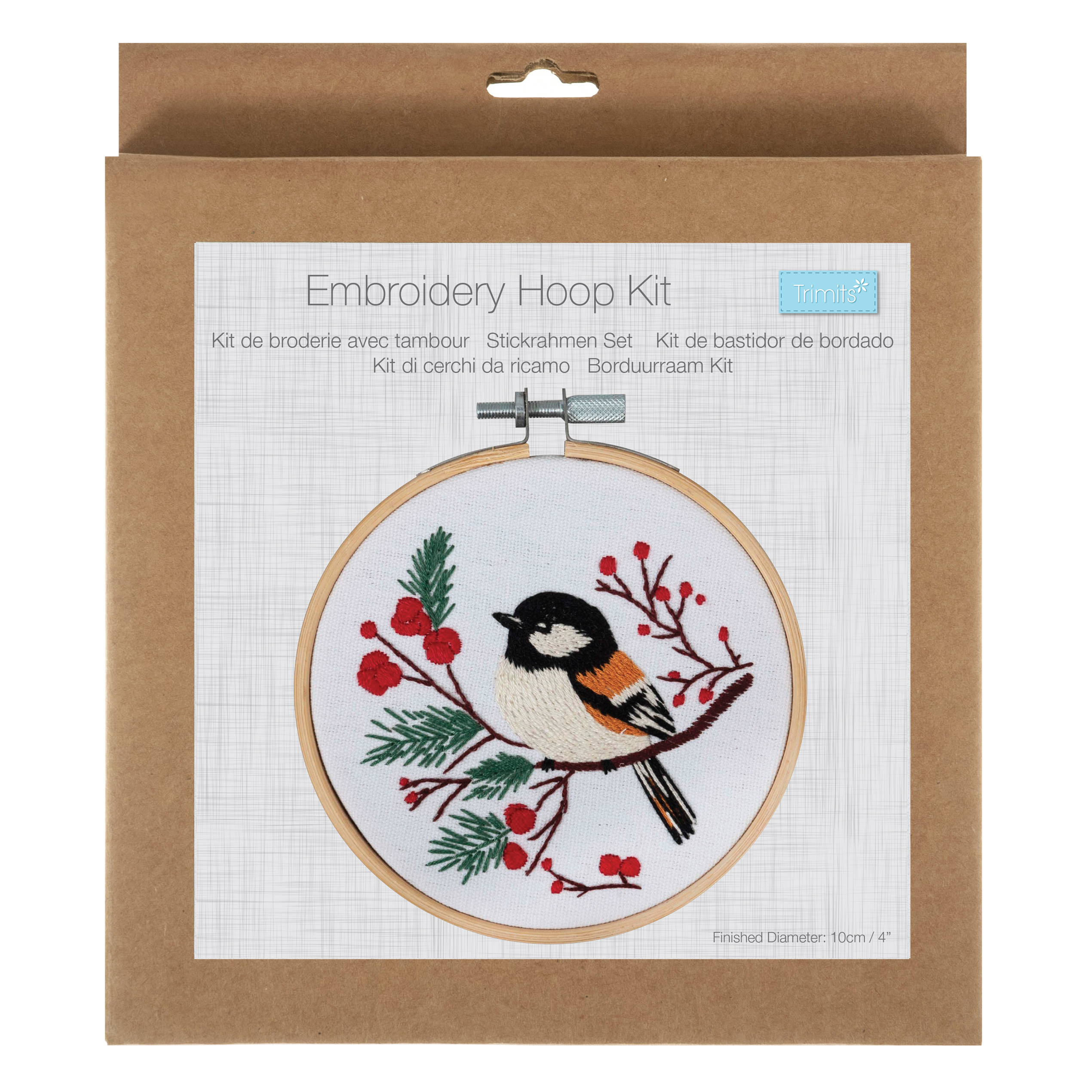 Embroidery Kit with Hoop: Mini: Bird